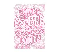 Citas para el Día del Padre: diseños para adultos que alivian la ansiedad Pegatinas de grabado 50.4x71.1cm Incluye kit de película de transferencia Rosa