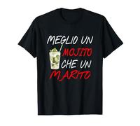 Citazioni Personalizar Meglio un Mojito che un Marito Camiseta