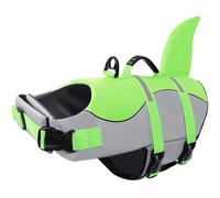 CITÉTOILE Chaleco Salvavidas Perro Chaqueta Mascotas Salvavidas Reflexivo para Piscina, Playa, Canotaje, para Perros pequeños, medianos, Grandes Que entrenan con manija de Rescate, Verde, S