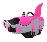 CITÉTOILE Perro Chaleco Salvavidas Chaqueta Mascotas Salvavidas Reflexivo para Piscina, Playa, Canotaje, para Perros pequeños, medianos, Grandes Que entrenan con manija de Rescate Rosa S