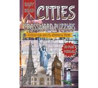 Cities Crossword Puzzles: Crossword with Easy to Read Print about Cities and Other Related Items | 6x9 inches, 120 pages | 50+ Puzzles... Gifts for Vacations, Holidays and Free Times