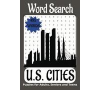 Cities in US themed word search.: Book is 6 X 9 inches,110 pages with 55 Puzzles and 495 words with mostly easy to read print. Each puzzle contains ... vertically, diagonally, forward, or backward.