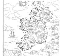 Cities of Ireland Coloring Book