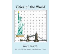 Cities of the World Word Search Puzzle Book: Word Searches for Easy to Read Print about Cities of the World | 6 x 9 inches, 110 pages | 50+ Puzzles ... Gifts for Vacations, Holidays and Free Times