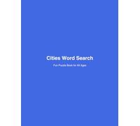 Cities Word Search: Fun Puzzle Book for All Ages (Adventure Word Search Series)
