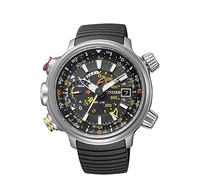 Citizen Promaster Land - Altichron - Reloj de Cuarzo para Hombre, con Correa de Goma, Color Negro