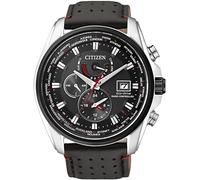 Citizen AT9036-08E - Reloj para hombres, correa de cuero, color negro