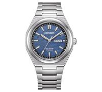 Citizen AW0130-85L Eco Drive - Reloj analógico para hombre (titanio, 10 bar, fecha analógica), color plateado