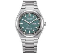 Citizen AW0130-85X Eco Drive - Reloj analógico para hombre (titanio, 10 bar, fecha analógica), color plateado