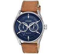 Citizen BU4020-01L - Reloj de pulsera, correa de cuero, esfera azul