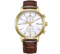 Citizen CA7062-15A - Reloj analógico de Cuarzo para Hombre con Correa de Piel, marrón, Talla única, Correa