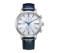 CITIZEN CA7069-16A - Reloj analógico de Cuarzo para Hombre con Correa de Piel, Azul, Talla única, Correa