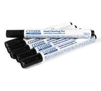 Citizen cleaning pen