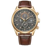 CITIZEN Eco-Drive AT8263-10H Eco-Drive - Cronógrafo solar para hombre con pulsera de piel auténtica y calendario perpetuo, Correa