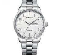 Citizen Eco-Drive BM8550-81A - Reloj para Hombre Acero Clásico Doble Calendario Esfera Blanca