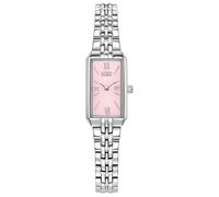 Citizen Eco-Drive Classic Dress Corso - Reloj Rectangular de Acero Inoxidable con Esfera Rosa, Estilo: EG2691-57X