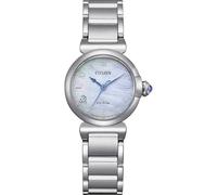 Citizen Eco Drive Maybell Mini Women's Watch Mother of Pearl Bottom EM1130-83D Steel Case and Bracelet