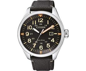 Citizen Eco-Drive - Reloj analógico de Cuarzo para Hombre con Correa de Nailon