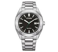 Citizen Reloj analógico para hombre BM7631-52E Eco-Drive cuarzo solar 41 mm con fecha Plata