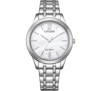 Citizen Eco-Drive - Reloj Solar para Mujer con Correa de eslabones de Acero Inoxidable con 33 mm de diámetro en Diferentes Variantes, Plata, Pulsera