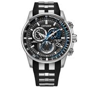 Citizen Eco-Drive Sport - Reloj PCAT de Lujo para Hombre, Correa de Acero Inoxidable y Poliuretano, cronógrafo, cronometraje atómico (Modelo: CB5970-02H)
