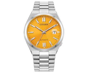 Citizen Eco-Drive Tsuyosa NJ0150-56Z - Reloj de Pulsera de Acero Inoxidable y Esfera Amarilla de 40 mm, 5 Inches, Moderno