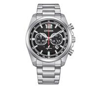 Citizen EcoDrive Racing Chrono black case CA4640-50E men's watch with steel case and bracelet