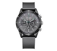 Citizen EcoDrive T9 Chrono men's watch with grey background CA4625-02H silicone strap