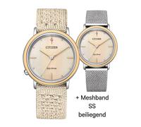 Citizen EM1006-40A Eco-Drive Elegance 34mm Cuarzo Unisex Multicolor Oro, Plat...