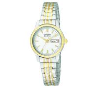 Citizen EW3154-90A - Reloj de Cuarzo para Mujer, Correa de Acero Inoxidable Multicolor