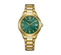 Citizen FE6122-64X Eco-Drive Solar-Damenuhr Verde Petróleo Oro Amarillo 50m