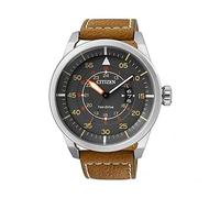 Citizen Reloj Analógico para Hombre de Cuarzo con Correa en Cuero AW1360-12H