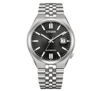 Citizen NK0020-55E TSUYOSA 60 - Reloj de pulsera para hombre (automático, 40 mm, acero inoxidable), color plateado y negro