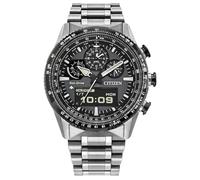 Citizen JV2006-55H Promaster Skyhawk - Reloj de Pulsera para Hombre, Acero Inoxidable, Solar, Gris y Plateado