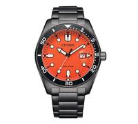 Citizen Marine Black Eco Drive Orange Steel AW1765-88X Men's Watch