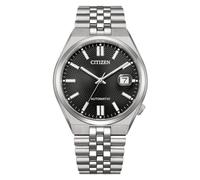 Citizen NK0020-55E TSUYOSA 60 - Reloj de pulsera para hombre (automático, 40 mm, acero inoxidable), color plateado y negro