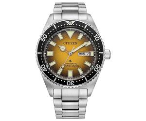 Citizen Promaster Dive - Reloj automático de Acero Inoxidable de 3 manecillas para Hombre, Fecha de día, Luminoso, 41 mm, Amarillo, Promaster Dive Automatic