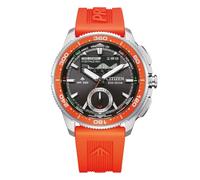 Citizen Promaster Wave Tracker JV3000-13E - Reloj de pulsera de cristal zafiro Eco Drive, 42 mm de diámetro, color naranja