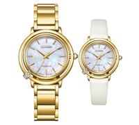 Citizen Reloj analógico EM1092-64D para mujer, cuarzo japonés, correa acero inoxidable