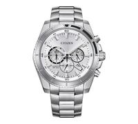CITIZEN Reloj analógico de Cuarzo para Hombre con Correa de Acero Inoxidable AN8200-50A, Plata, Talla única, Pulsera