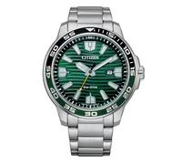 Citizen Reloj analógico de Cuarzo para Hombre con Correa de Acero Inoxidable AW1526-89X, Plata