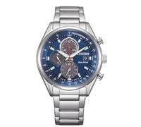 Citizen Reloj analógico de Cuarzo para Hombre con Correa de Acero Inoxidable CA0459-79L, Azul, Pulsera