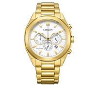 CITIZEN Reloj analógico de Cuarzo para Hombre con Correa de Acero Inoxidable CA4592-85A, Blanco, Pulsera