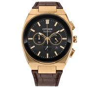 Citizen reloj analógico de cuarzo para hombre con correa de cuero ca4