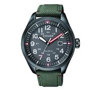 Citizen Reloj analógico de Cuarzo para Hombre con Correa de Nailon AW5005-39H, Gris, Pulsera