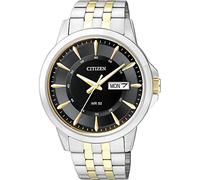 Citizen Reloj analógico de cuarzo para hombre, placa de acero inoxidable 32000912