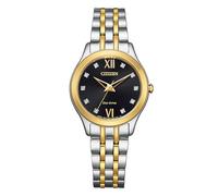 Citizen Reloj analógico de Cuarzo para Mujer con Correa de Acero Inoxidable EM1014-50E, Dos Tonos.