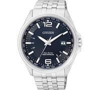 Citizen Reloj analógico Eco-Drive para hombre con correa de acero inoxidable