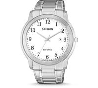 Citizen Reloj analógico Eco-Drive para Hombre, Plata, Talla única, Pulsera