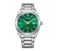 Citizen Reloj analógico para Hombre con Esfera Amarilla, Verde, japonés